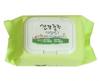 그린무광 캡형물티슈(40/50매)