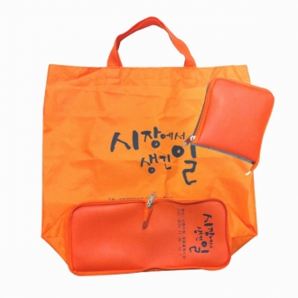 레자 지퍼형 폴리장바구니(국산)