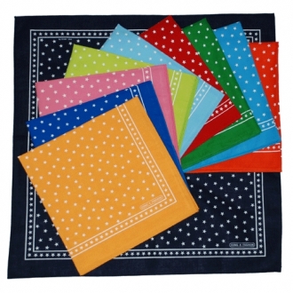 30수 테두리별무늬 손수건(50x50)