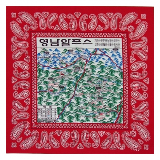 지도스카프(50x50)-영남알프스
