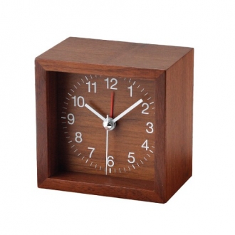 월넛 탁상시계(알람) JW-1503W