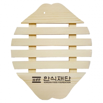 원목 물고기 냄비받침