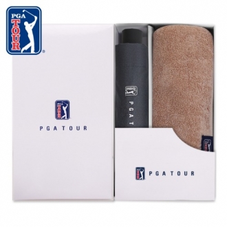 [PGA] 3단수동 블랙메탈+ 180g모달 면사타올 세트