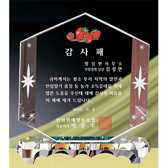 크리스탈 상패