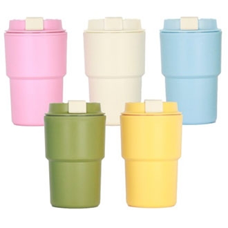 마카롱 이중 텀블러450ml/5종 컬러/PP/진공