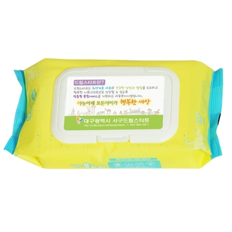 옐로우캡 물티슈 캡형(60매-45gsm)