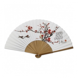 (기성)오죽선형 한지접부채(中)25cm