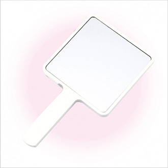 ST-339LK(대) 모던사각손거울(화이트)