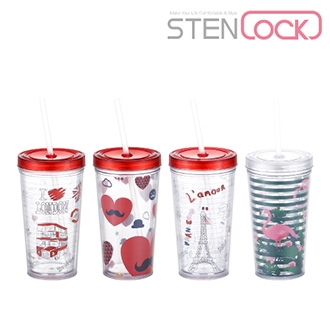 클리어 빨대컵 500ml(일반)