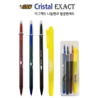 [BIC] 빅 이그젝트 니들과 형광펜 세트